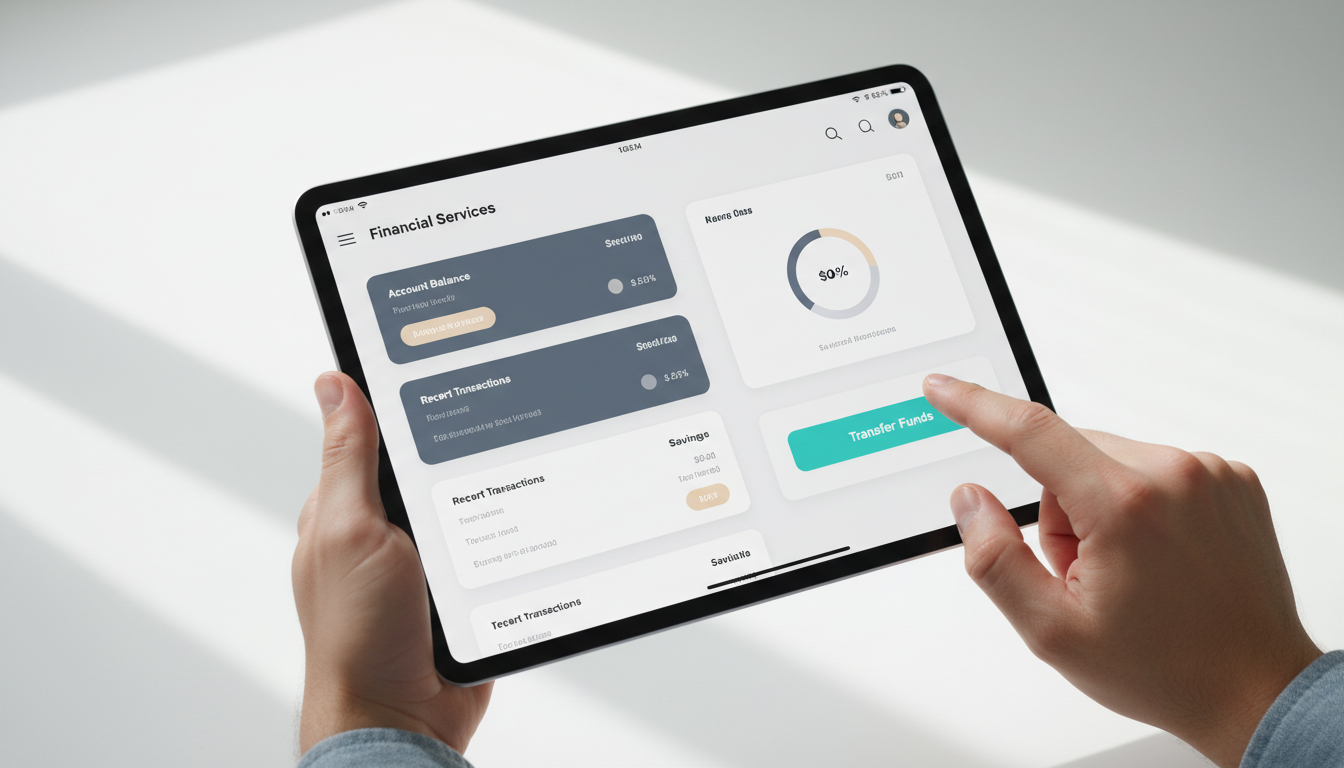 iPad üzerinde mobil prototip arayüz